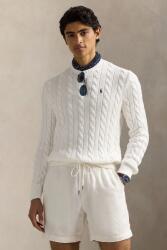 Ralph Lauren pamut pulóver bézs, 710775885 - fehér M