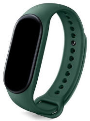 Xiaomi Mi Band 5 / Mi Band 6 / Mi Smart Band 7, szilikon pótszíj, állítható, Devia Delux Sport, sötétzöld