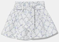 Benetton gyerek pamut szoknya fehér, mini, harang alakú, 40VFG0013 - fehér 104