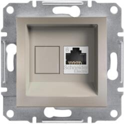 ÚJRACSOMAGOLT Schneider Electric Asfora EPH4700169 Informatikai csatlakozóaljzat 1xRJ45, Cat6 UTP, bronz burkolattal, keret nélkül ( EPH4700169 ) (EPH4700169)