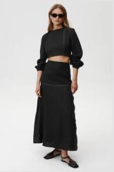 Undress Code vászon felső Selene Shirt fekete, sima, 890 - fekete M