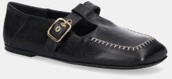 AGL bőr balerina cipő Ceramic Shoes fekete, D840006PGKA0761013 - fekete Női 38