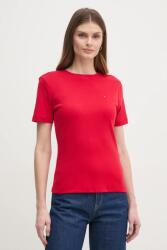 Tommy Hilfiger pamut póló női, fehér, WW0WW40587 - piros XXXL
