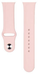 Apple Watch 4-6, SE, SE (2022) (38 / 40 mm) / Watch 7-9 (41 mm) / Watch 10 (42 mm), szilikon pótszíj, állítható, Devia Delux Sport, rózsaszín
