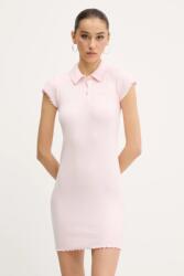 Tommy Hilfiger ruha rózsaszín, mini, testhezálló, DW0DW20297 - rózsaszín M