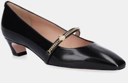 Bally bőr flip-flop fekete, magassarkú, WP351D - fekete Női 36