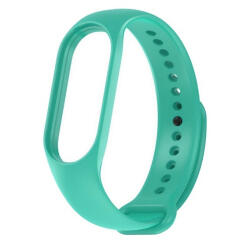 Xiaomi Mi Band 5 / Mi Band 6 / Mi Smart Band 7, szilikon pótszíj, állítható, Devia Delux Sport, menta
