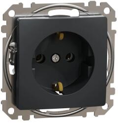 ÚJRACSOMAGOLT Schneider Electric SDD114025 földelt csatlakozóaljzat (dugalj), 2P+F, antracit burkolattal, csavaros bekötés, keret nélkül, süllyesztett, 16A 250V IP20 ( SCHNSDD114025 ) (SDD114025)