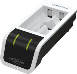ANSMANN Comfort Mini akkumulátor töltő 1-2db AA/AAA akkuhoz (1001-0091) - securezone