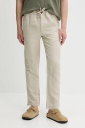 Superdry lennadrág bézs, testhezálló, M7011318A-S1F - bézs L