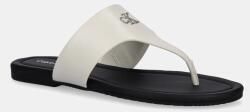 Calvin Klein Jeans flip-flop FLAT SANDAL TOEPOST MG bézs, lapos talpú, YW0YW01691 - bézs Női 36