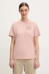 Fjallraven t-shirt Hemp Blend Out Here rózsaszín, F14600215 - rózsaszín M