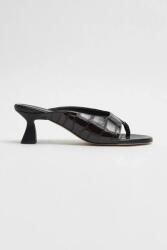 Miista bőr flip-flop Palmira fekete, magassarkú, E8_3590 - fekete Női 40