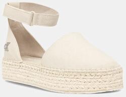 Calvin Klein Jeans espadrilles FLATFORM ESPADRILLE SLING MG bézs, platformos, YW0YW01735 - bézs Női 41