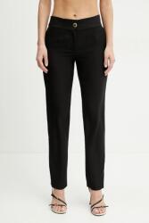 Marciano by Guess nadrág VITTORIA fekete, közepes derékmagasságú cigaretta fazonú, 5GGB11 7300A - fekete 34