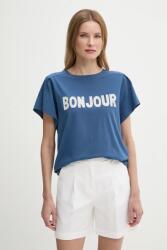 United Colors of Benetton pamut póló sötétkék, 3LNSD109Z - sötétkék M