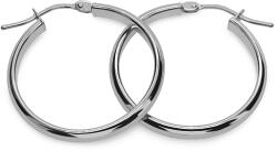  Fehérarany karika fülbevaló 2, 5 cm lekerekített profillal, 14K IZ31571MA