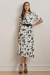 Ralph Lauren pamut ruha fekete, midi, harang alakú, 250964093 - fekete S