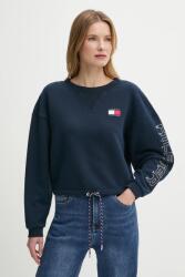 Tommy Hilfiger pamut melegítőfelső SAILING sötétkék, nyomott mintás, WW0WW46764 - sötétkék M