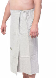  Kilt de bărbați pentru saună cu broderie, din in, natural