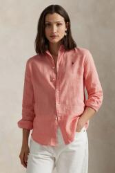Ralph Lauren len ing galléros, zöld, regular, 211970730 - rózsaszín L
