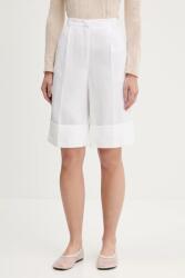 Blugirl Blumarine rövidnadrág fehér, sima, magas derekú, RA5181. T8823 - fehér 36