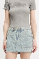 Guess Originals farmer szoknya mini, egyenes, W5GD1L D5OTA - kék 26