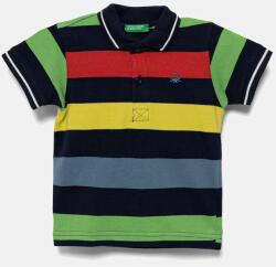 Benetton gyerek pamut póló mintás, 39QAG300V - kék 104 - answear - 10 990 Ft
