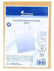Victoria redős-talpas tasak csomag, TC4, szilikonos, 40 mm talp, barna kraft, 10 db (IBI25)