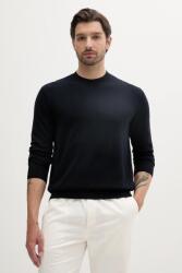 Giorgio Armani pulóver selyemkeverékből könnyű, férfi, sötétkék, XM000338 AF12291 - sötétkék M