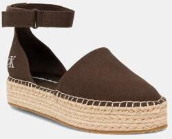 Calvin Klein Jeans espadrilles FLATFORM ESPADRILLE SLING MG barna, platformos, YW0YW01735 - barna Női 37