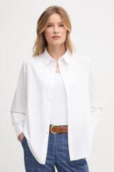 Benetton pamut ing galléros, fehér, regular, 5HAXDQ0AX - fehér L