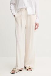 Giorgio Armani nadrág bézs, magas derekú széles, XW000437 AF12749 - bézs 38
