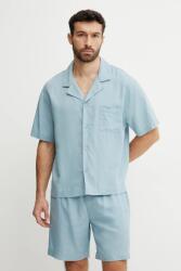 Calvin Klein Underwear pizsama felső sima, LV00NM2886 - kék S