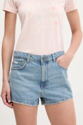 Guess Jeans farmer rövidnadrág sima, magas derekú, W5GD0Y D5O14 - kék 28