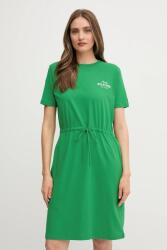 Tommy Hilfiger pamut ruha zöld, mini, egyenes, WW0WW45529 - zöld XL