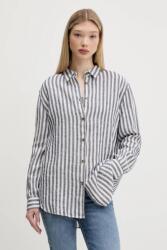 Superdry len ing galléros, sötétkék, relaxed, W4010463A-K55 - sötétkék L