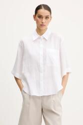 HUGO BOSS len ing galléros, fehér, relaxed, 50539750 - fehér 36