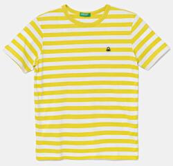 Benetton gyerek pamut póló zöld, mintás, 3FHXC10MW - zöld 122 - answear - 6 290 Ft