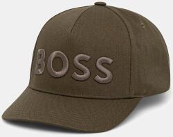 BOSS pamut baseball sapka fekete, nyomott mintás, 50536482 - zöld Univerzális méret - answear - 22 990 Ft