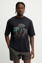 Oakley t-shirt JELLYFISH fekete, nyomott mintás, FOA406854 - fekete L