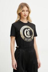 Just Cavalli pamut póló fekete, 78PAHT01 CJ500 - fekete XS