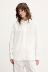 Tommy Hilfiger lenvászon ing galléros, bézs, regular, DW0DW20292 - bézs S