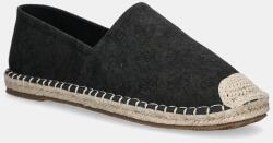 Guess espadrilles velúrból ELCHE fekete, FMJELC FAB14 - fekete Férfi 42