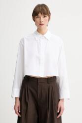 A. L. C A. L. C. pamut ing Maude galléros, fehér, relaxed, 5TOPS01848 - fehér S