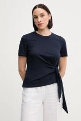 Tommy Hilfiger pamut póló sötétkék, WW0WW44559 - sötétkék S