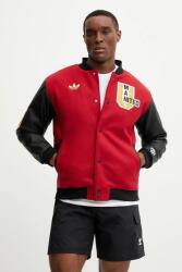 adidas Originals bomber dzseki gyapjú keverékből Manchester United VRCT piros, átmeneti, oversize, JF0366 - piros XL