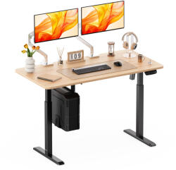 StableDesk Birou reglabil electric StableDesk, 1 motor, Touchscreen, Ridica 80 kg, Ergonomic, 3 Functii de Memorie, Sistem Anti-Coliziune, Timer, Inaltime 73.5-1 (SD-102-NE-D-ST-150x75)