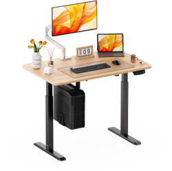 StableDesk Birou reglabil electric StableDesk, 1 motor, Touchscreen, Ridica 80 kg, Ergonomic, 3 Functii de Memorie, Sistem Anti-Coliziune, Timer, Inaltime 73.5-1 (SD-102-NE-D-ST-120x67)