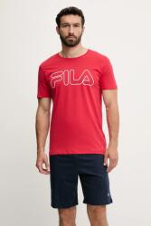 Fila pamut pizsama nyomott mintás, FPS1191 - piros XXL